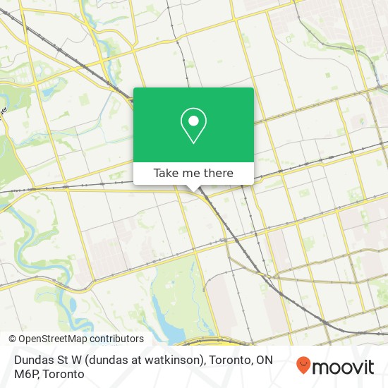 Dundas St W (dundas at watkinson), Toronto, ON M6P map