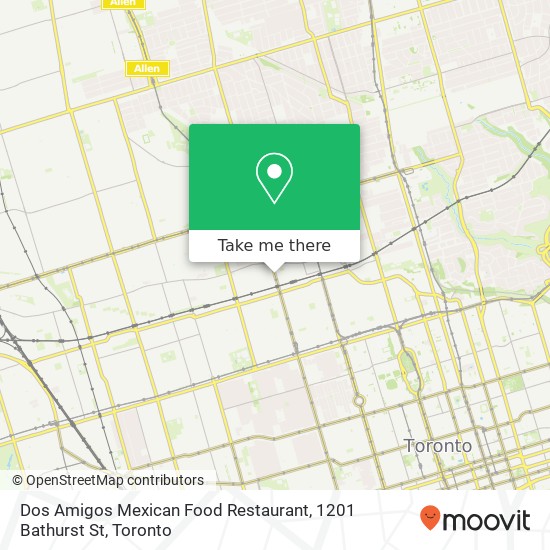 Dos Amigos Mexican Food Restaurant, 1201 Bathurst St map