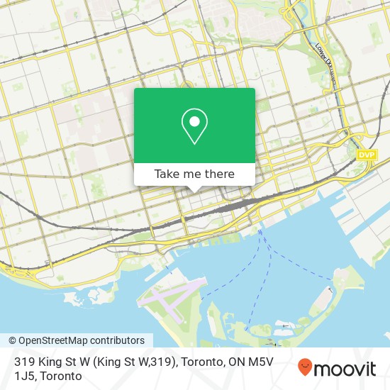 319 King St W (King St W,319), Toronto, ON M5V 1J5 map