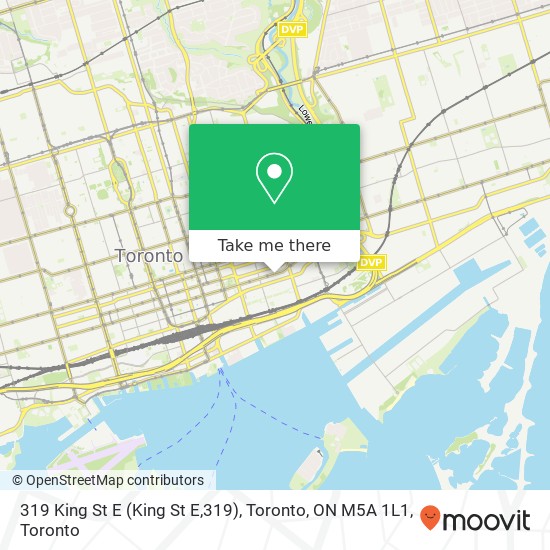 319 King St E (King St E,319), Toronto, ON M5A 1L1 plan