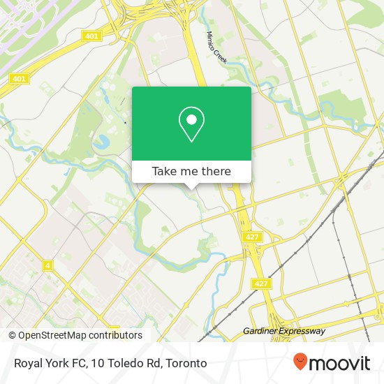 Royal York FC, 10 Toledo Rd map