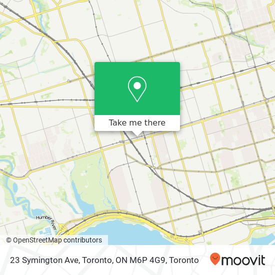 23 Symington Ave, Toronto, ON M6P 4G9 map