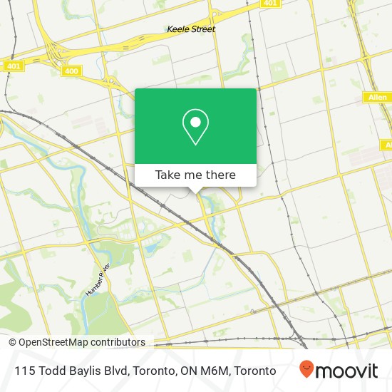 115 Todd Baylis Blvd, Toronto, ON M6M map