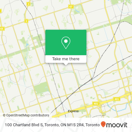 100 Chartland Blvd S, Toronto, ON M1S 2R4 map