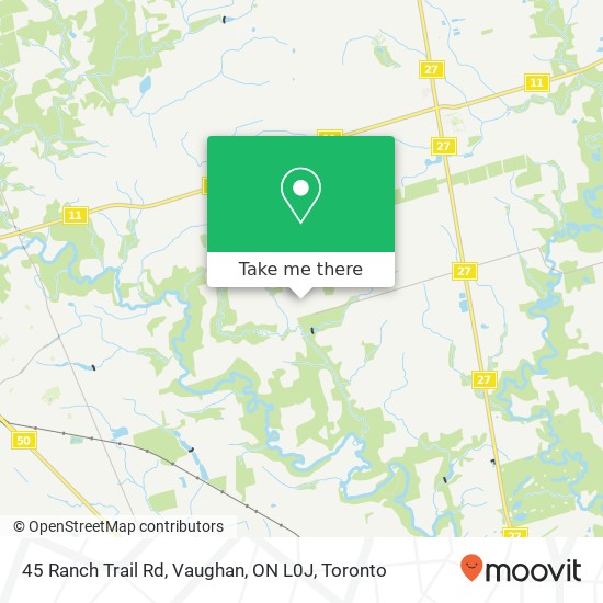 45 Ranch Trail Rd, Vaughan, ON L0J map