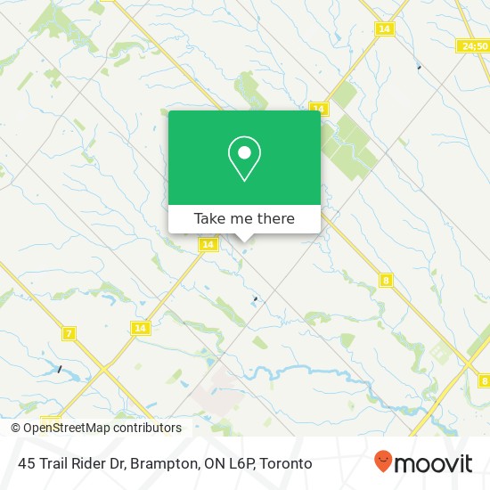 45 Trail Rider Dr, Brampton, ON L6P map