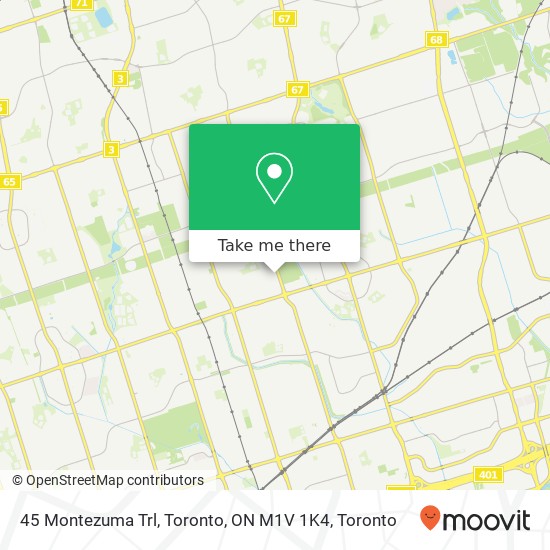 45 Montezuma Trl, Toronto, ON M1V 1K4 map