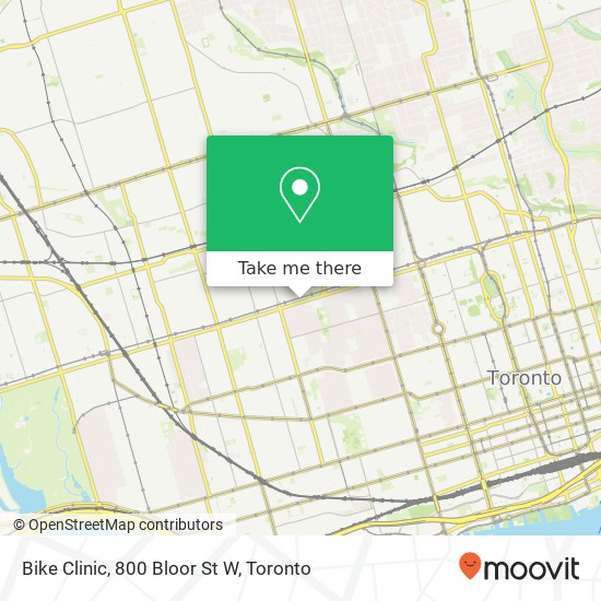 Bike Clinic, 800 Bloor St W map