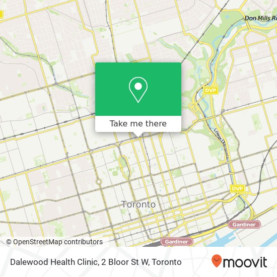 Dalewood Health Clinic, 2 Bloor St W map