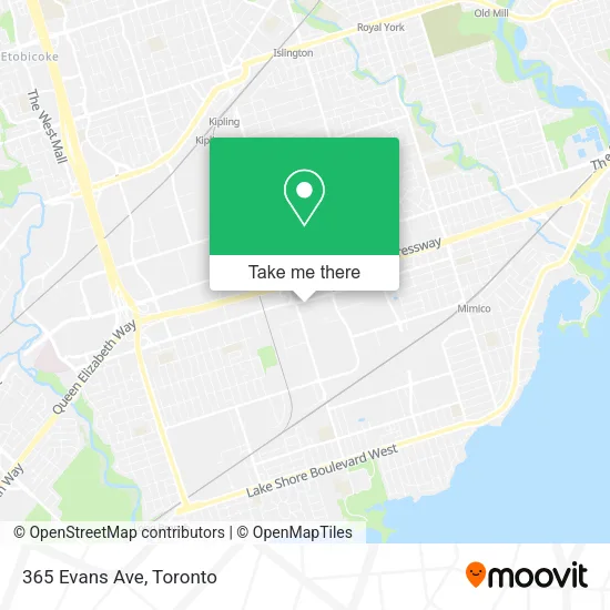 365 Evans Ave map