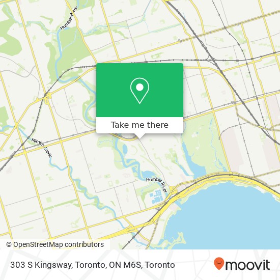 303 S Kingsway, Toronto, ON M6S map