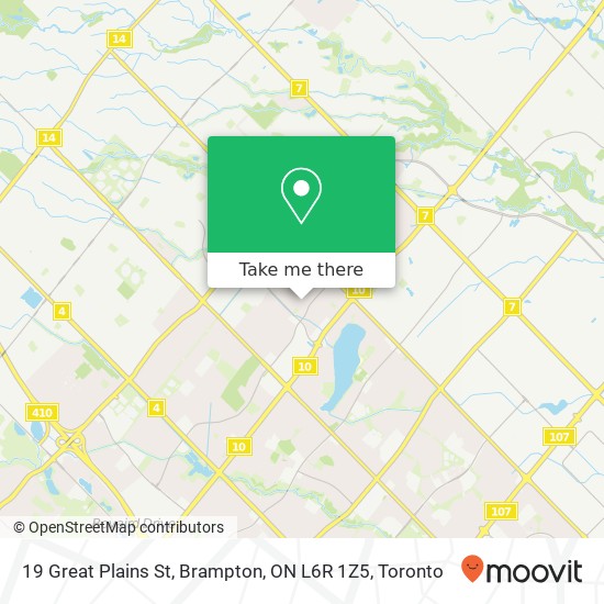 19 Great Plains St, Brampton, ON L6R 1Z5 map