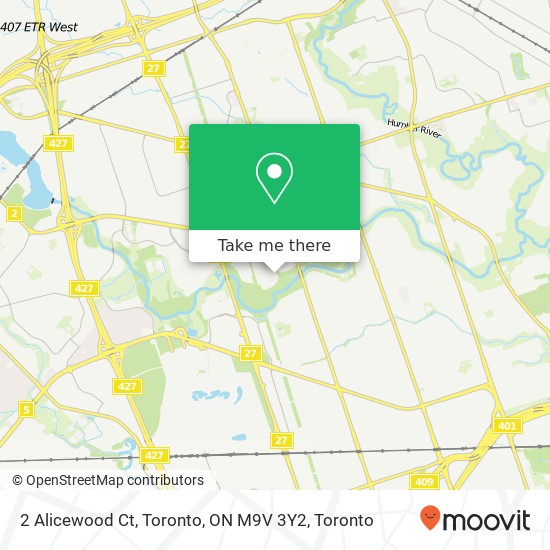 2 Alicewood Ct, Toronto, ON M9V 3Y2 map