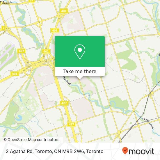2 Agatha Rd, Toronto, ON M9B 2W6 map