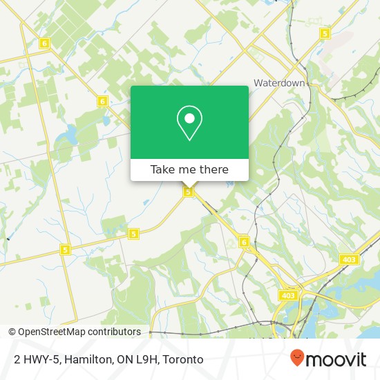 2 HWY-5, Hamilton, ON L9H map