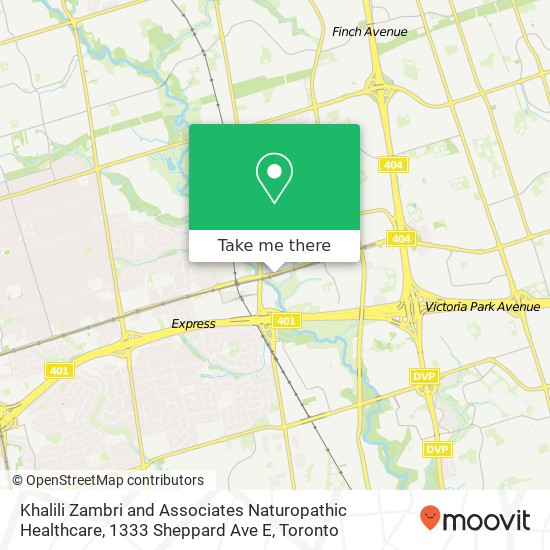 Khalili Zambri and Associates Naturopathic Healthcare, 1333 Sheppard Ave E map