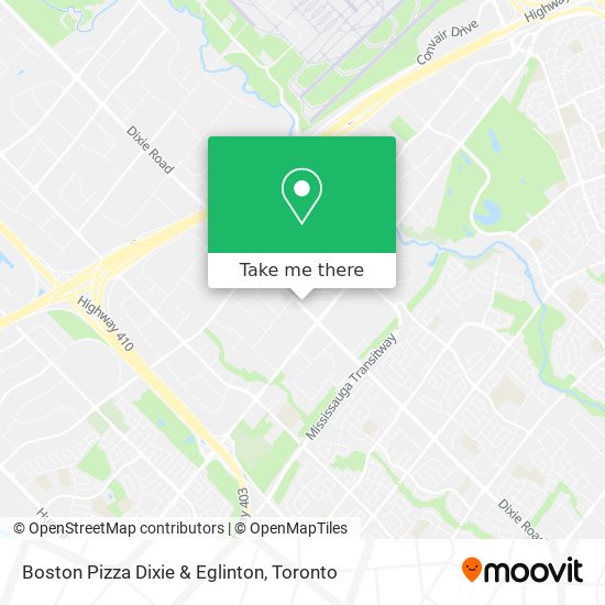 Boston Pizza Dixie & Eglinton map