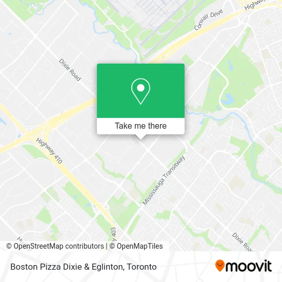 Boston Pizza Dixie & Eglinton map