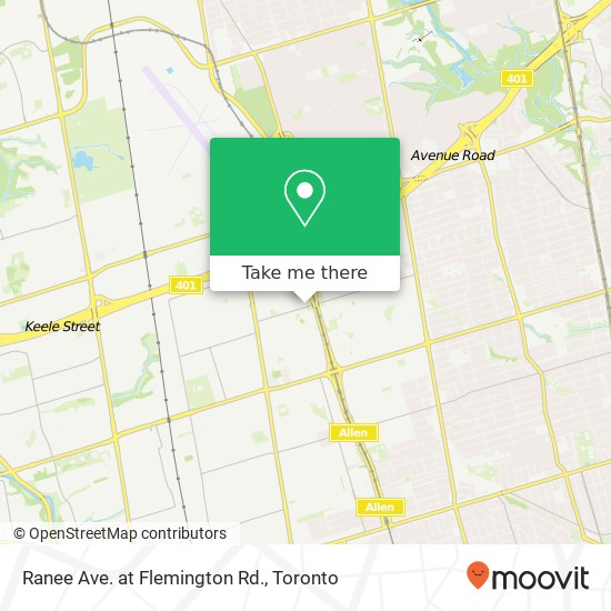 Ranee Ave. at Flemington Rd. map