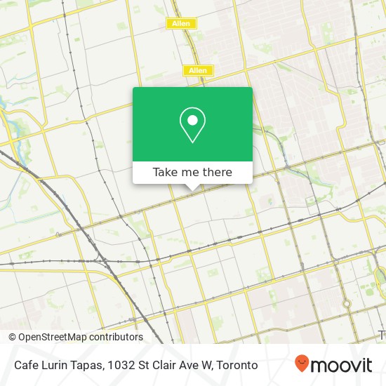 Cafe Lurin Tapas, 1032 St Clair Ave W map