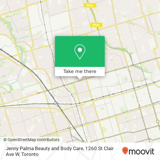 Jenny Palma Beauty and Body Care, 1260 St Clair Ave W map