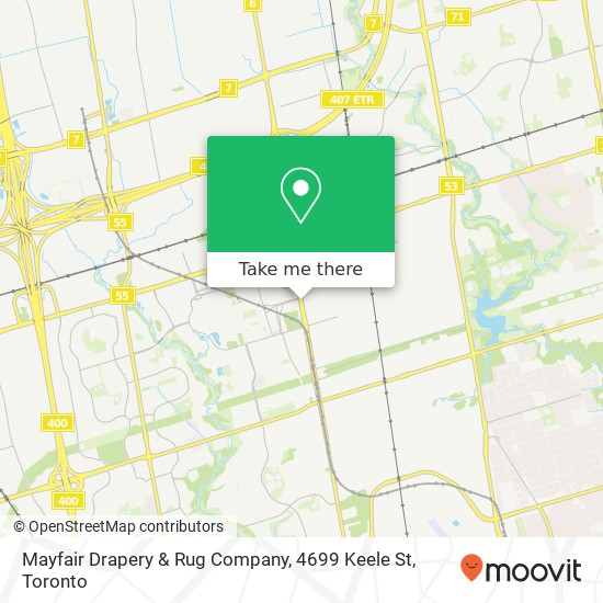 Mayfair Drapery & Rug Company, 4699 Keele St map