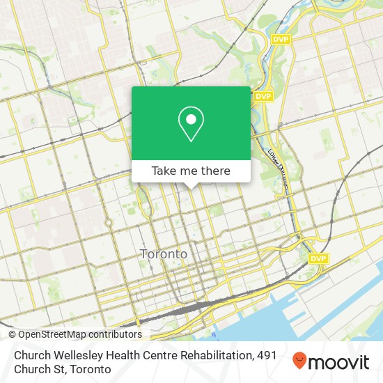 Church Wellesley Health Centre Rehabilitation, 491 Church St map