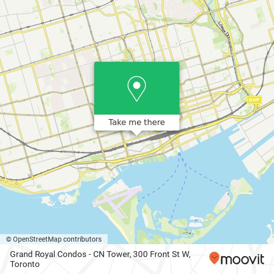 Grand Royal Condos - CN Tower, 300 Front St W map