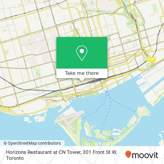 Horizons Restaurant at CN Tower, 301 Front St W map