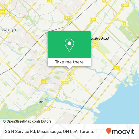 35 N Service Rd, Mississauga, ON L5A plan