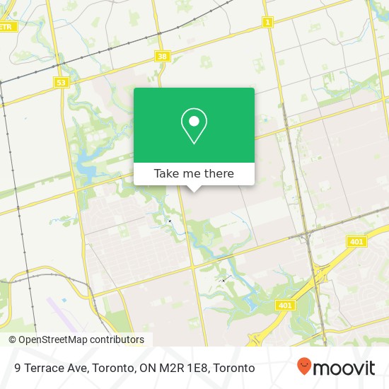 9 Terrace Ave, Toronto, ON M2R 1E8 map