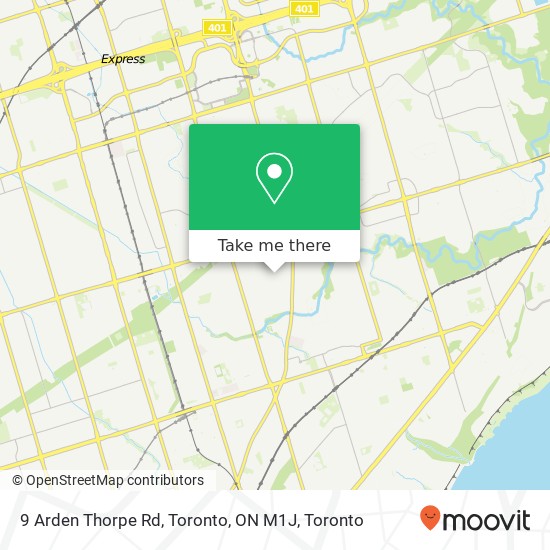 9 Arden Thorpe Rd, Toronto, ON M1J map