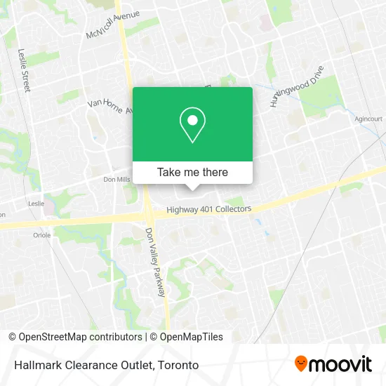 Hallmark Clearance Outlet map