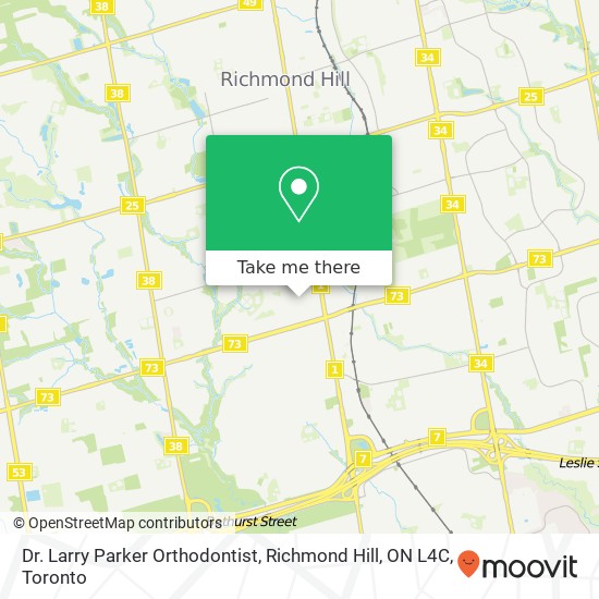 Dr. Larry Parker Orthodontist, Richmond Hill, ON L4C map