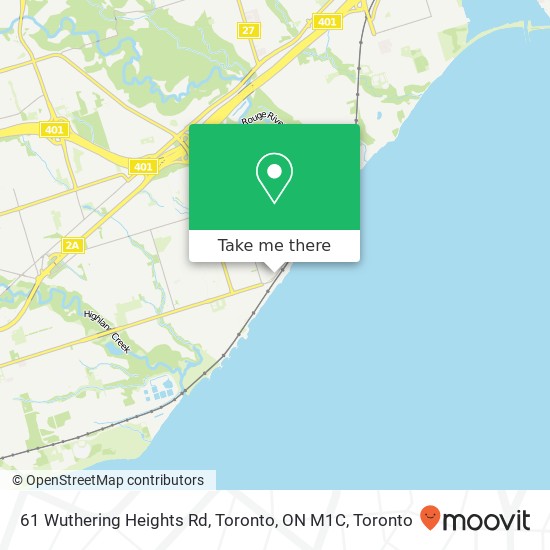 61 Wuthering Heights Rd, Toronto, ON M1C map