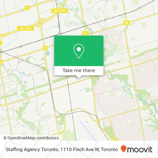 Staffing Agency Toronto, 1110 Finch Ave W map