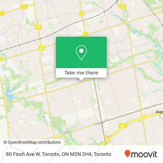 80 Finch Ave W, Toronto, ON M2N 2H4 map