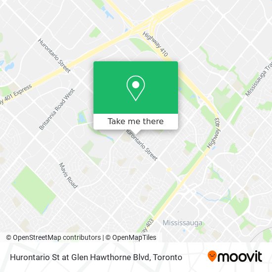 Hurontario St at Glen Hawthorne Blvd map