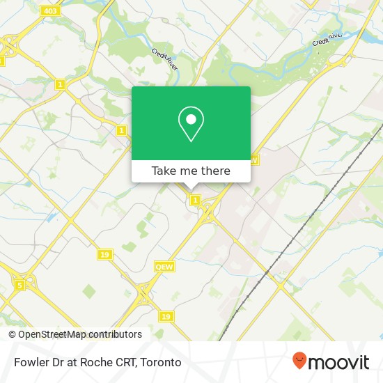 Fowler Dr at Roche CRT map