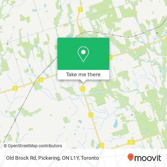 Old Brock Rd, Pickering, ON L1Y map