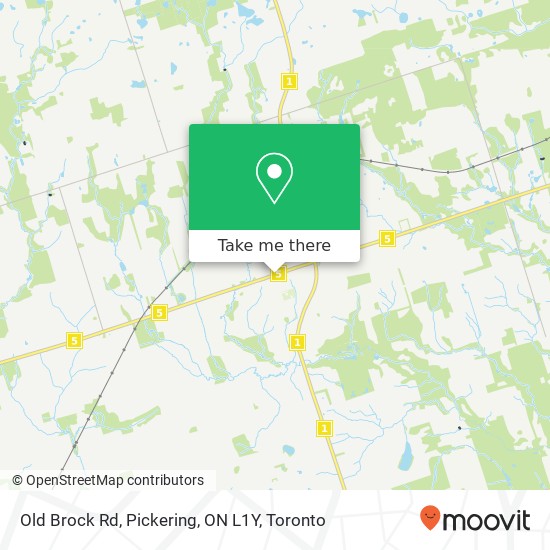 Old Brock Rd, Pickering, ON L1Y map