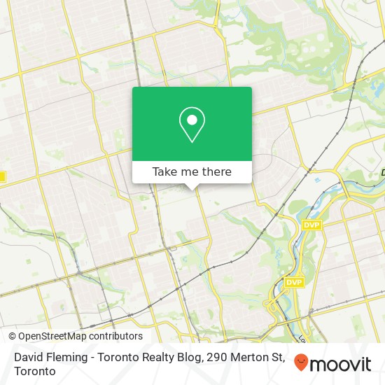 David Fleming - Toronto Realty Blog, 290 Merton St map