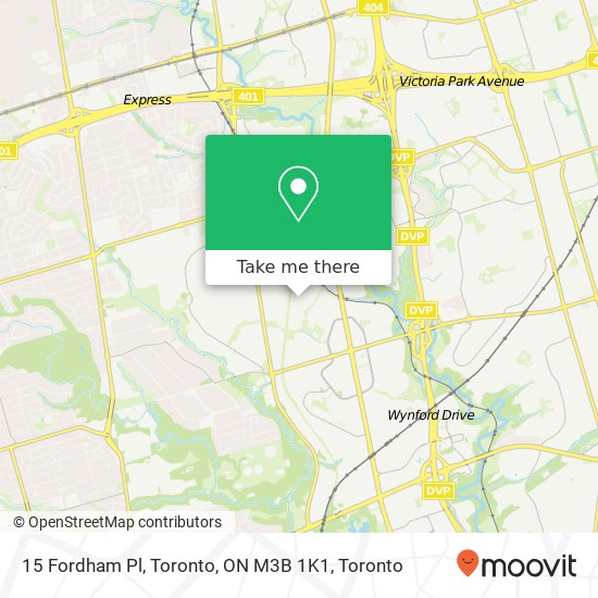 15 Fordham Pl, Toronto, ON M3B 1K1 map