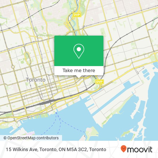 15 Wilkins Ave, Toronto, ON M5A 3C2 map