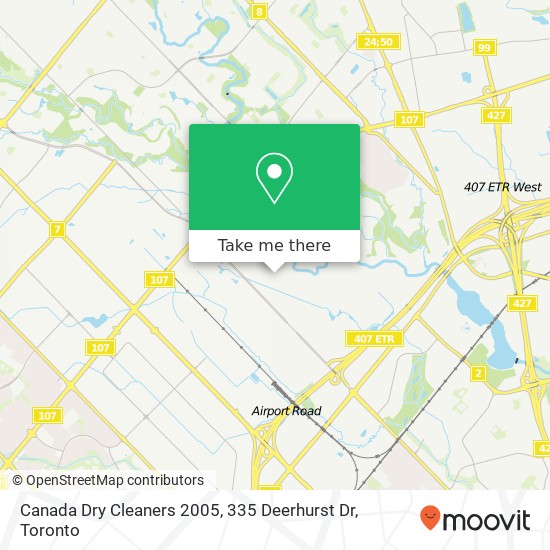 Canada Dry Cleaners 2005, 335 Deerhurst Dr map