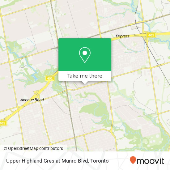 Upper Highland Cres at Munro Blvd plan