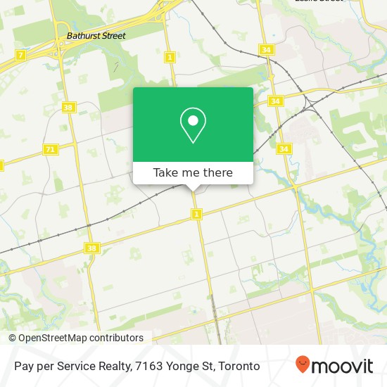 Pay per Service Realty, 7163 Yonge St map