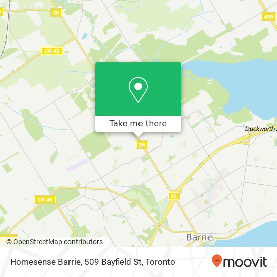 Homesense Barrie, 509 Bayfield St map