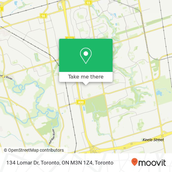 134 Lomar Dr, Toronto, ON M3N 1Z4 map