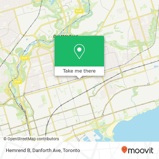 Hemrend B, Danforth Ave map